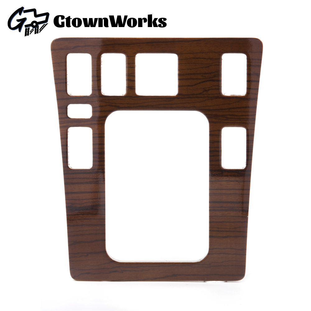 190E wood grain gear shift panel